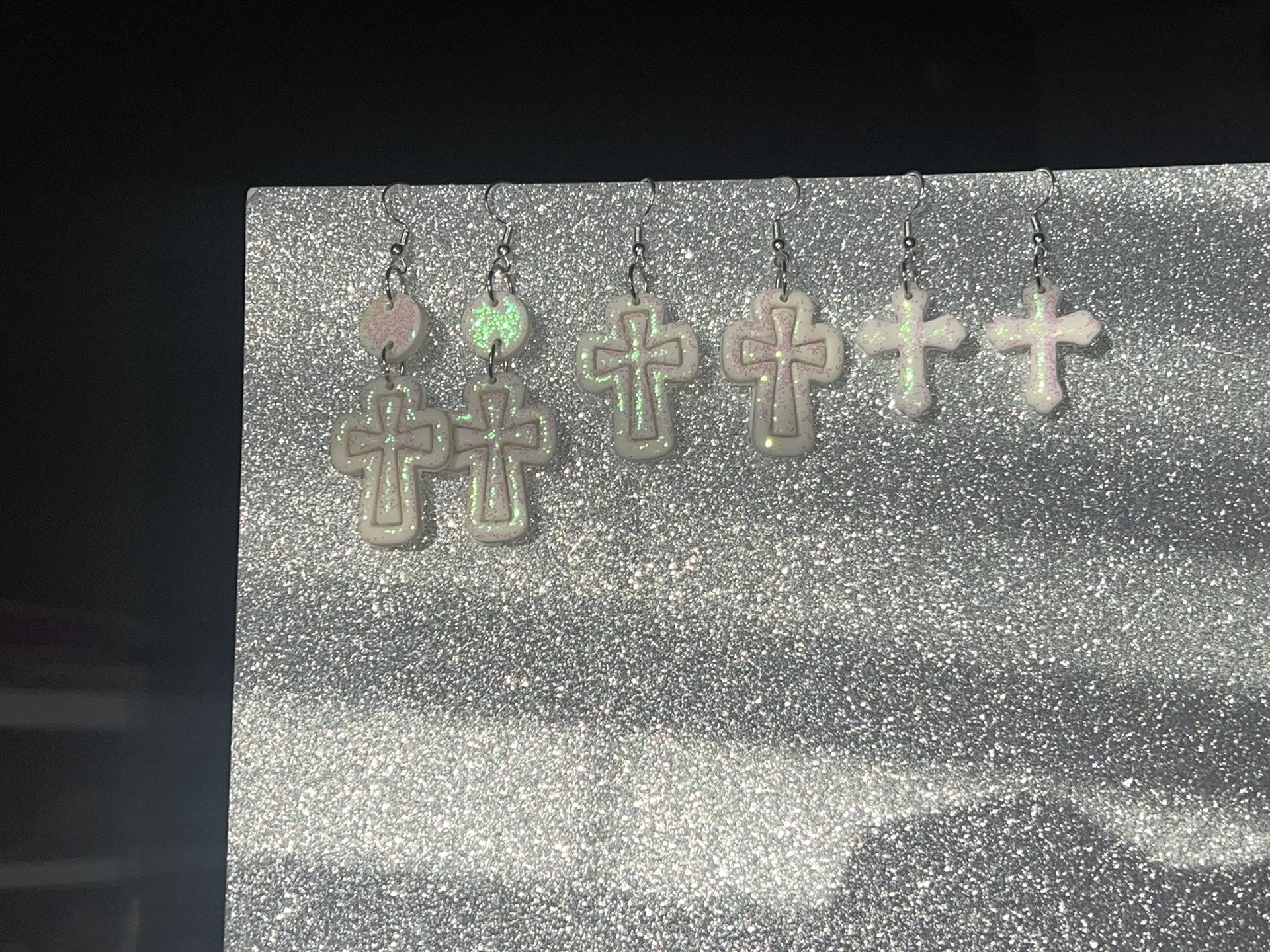 Glorifying Jesus way Sterling Silver Polymer Clay Earrings 