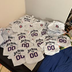 75 Chicago Cubs Jim. Beam Mini Jerseys