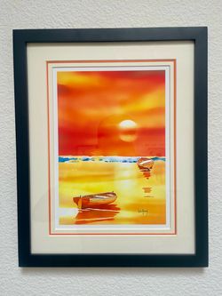Southern California Landscape Double-Matted Print by Lew Achen