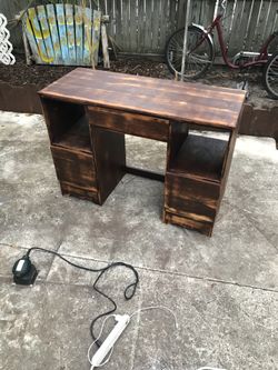 Freshly Refinished small office desk...