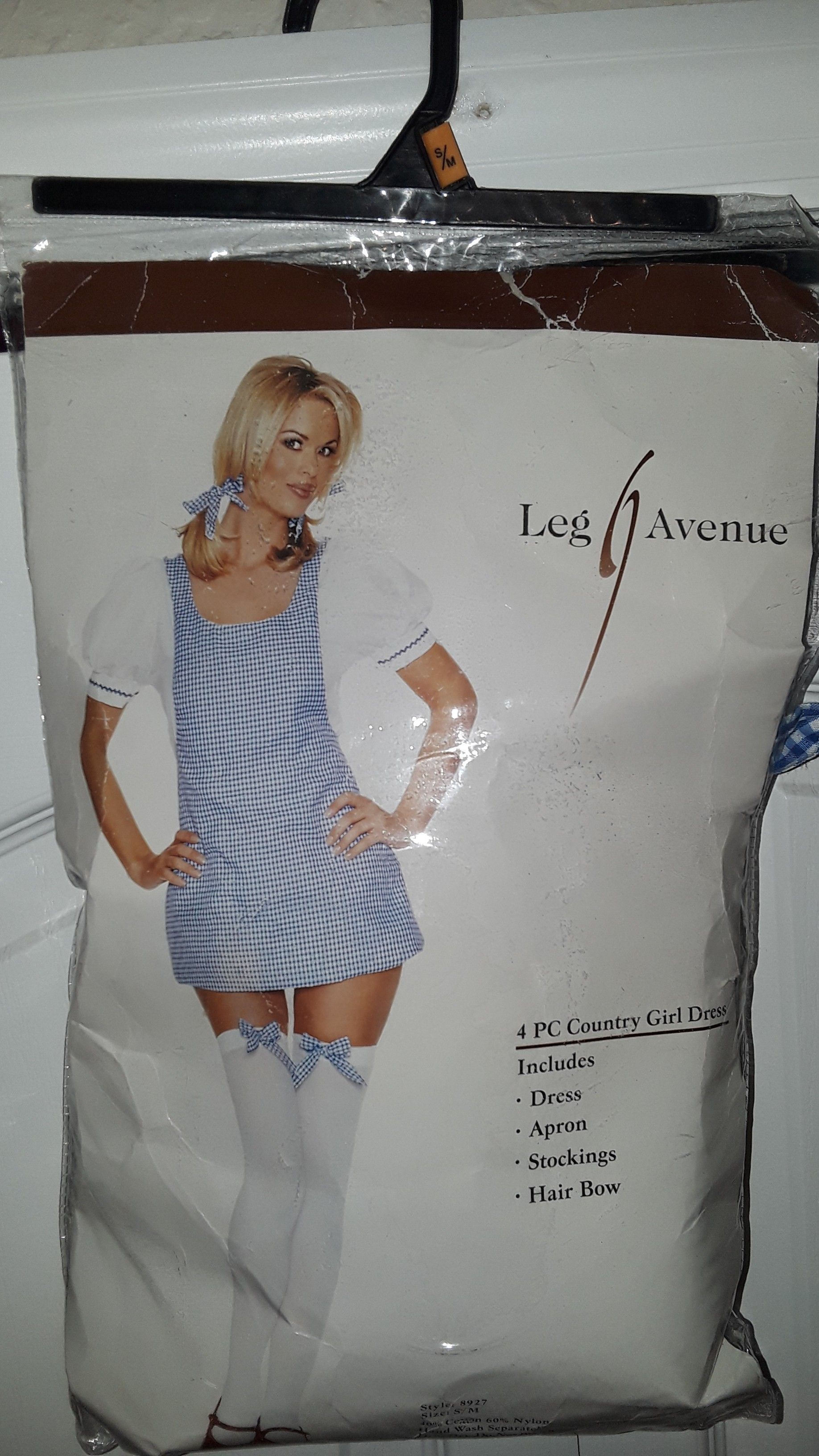 country girl costume 4 PC's size S/M
