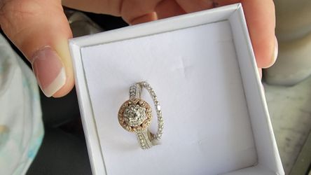 Bridal Wedding Engagement Ring Set