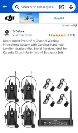 Cordless Handheld Lavalier Headset Mics,