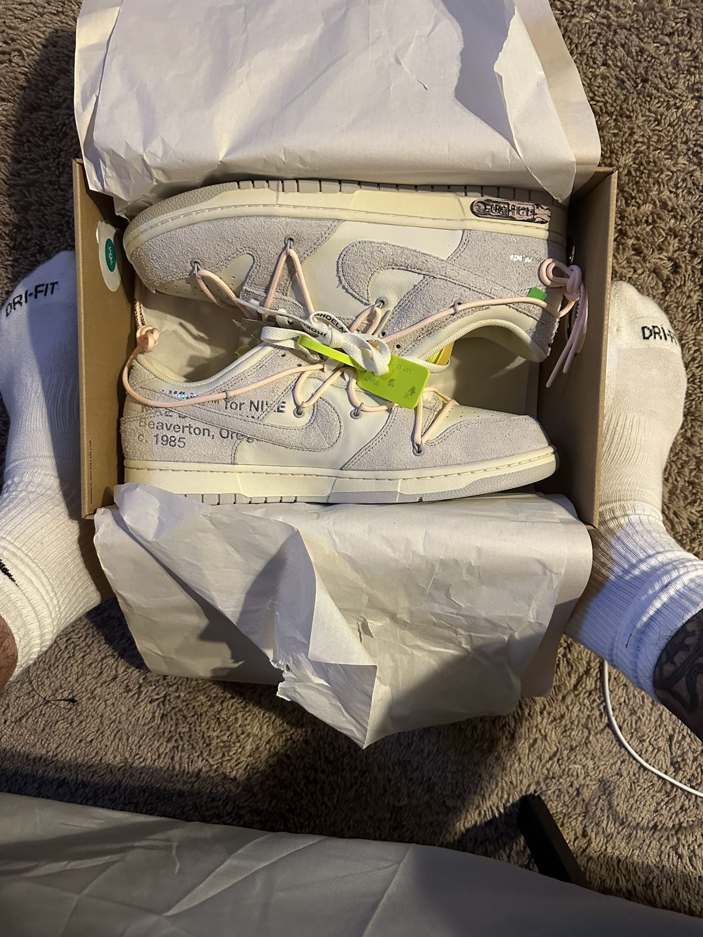 Off White Lot Dunks 12/50