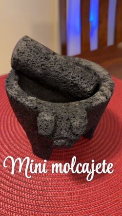 Mini Molcajete Volcanic Stone Mortar and Pestle
