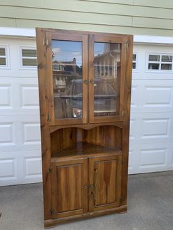 Corner China Cabinet/Hutch For Sale