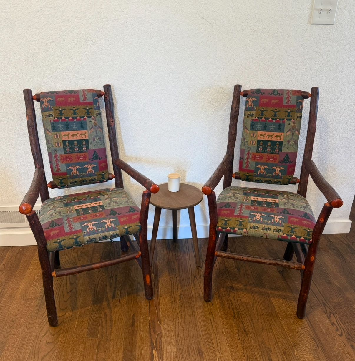 Vintage Old Hickory Arm Chairs. Yellowstone style!