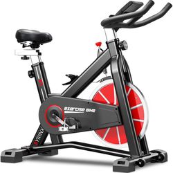 SYRINX Exercise Bike Indoor Cycling Bike Stationary Bikes for Home Gym Fitnes