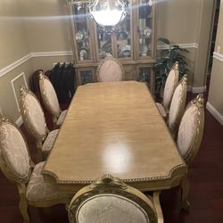 Dinning Table Set And China Cabinet