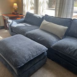 Wayfair modular blue sectional