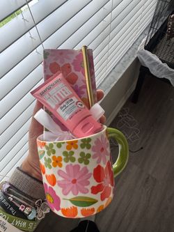 Flower mug gift set