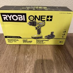 Ryobi Drill And Battery With Charger 
