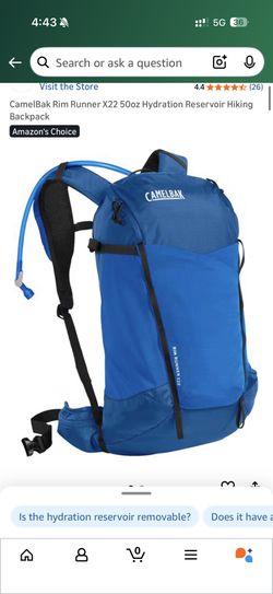 CamelBak Rim Runner X22 50oz Hydration Reservoir Hiking Backpack