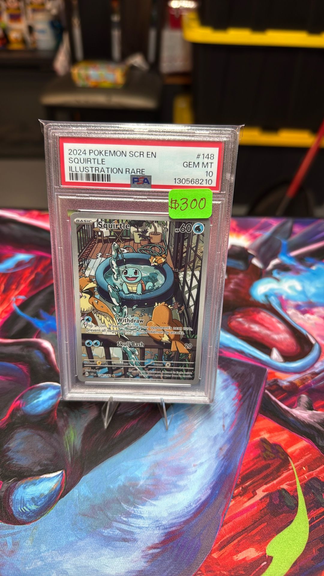 PSA 10 2024 POKEMON SCR EN SQUIRTLE ILLUSTRATION RARE