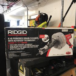 Rigid Tools K-45 Powered Drain Cleaner 