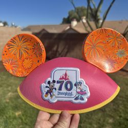 Cast Member Exclusive 70th Anniversary Mickey Mouse Ears Disneyland 2025 