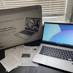 HP Chromebook Silver 14-inch 