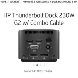 HP thunderbolt Docking Station 