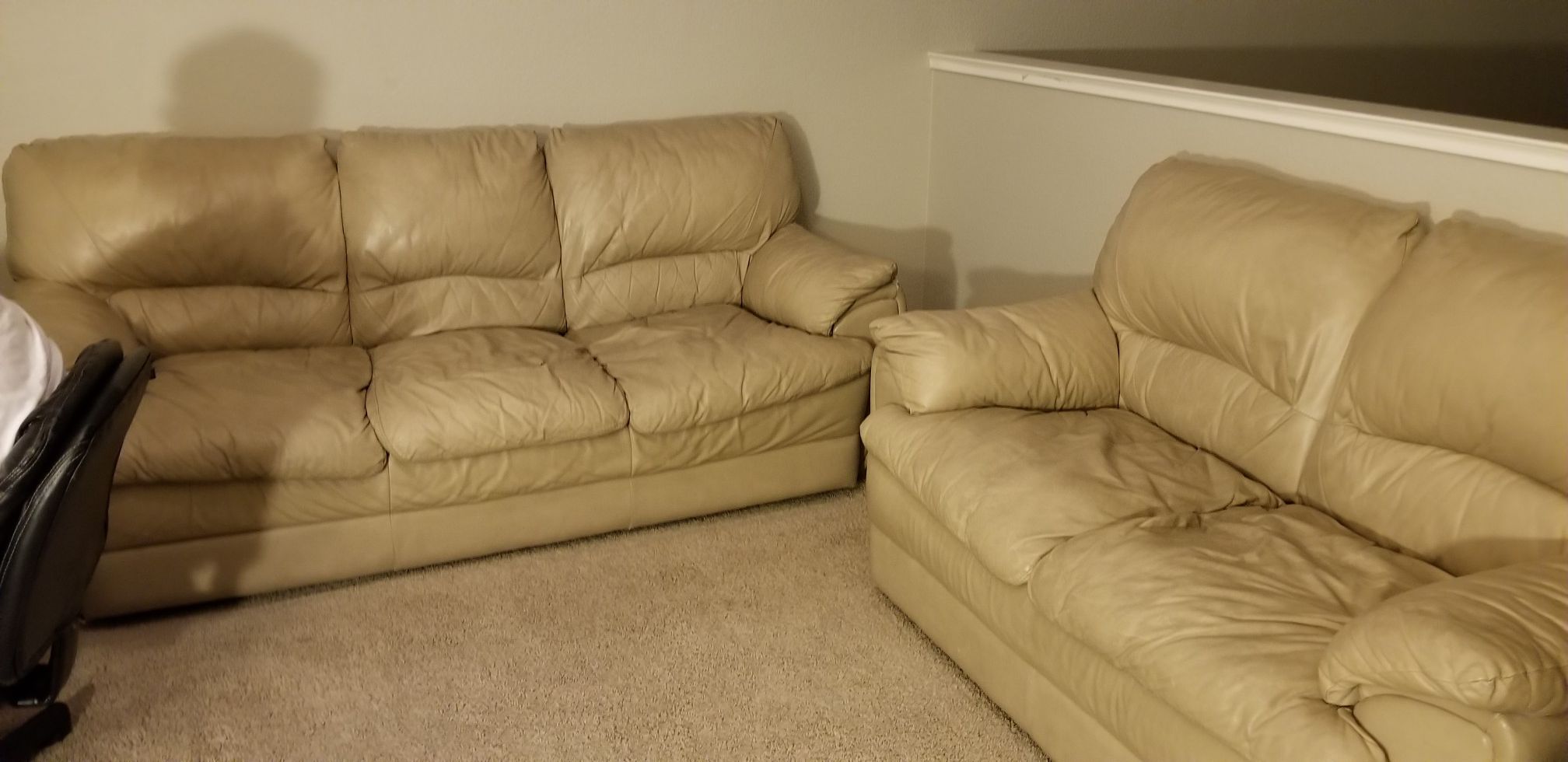 Beige sofas used