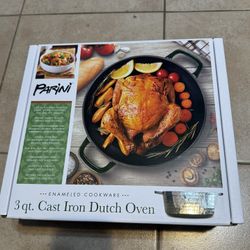 Parini 3qt Cast Iron Dutch Oven
