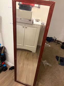 Full-Length Mirror Jewelry Organizer Cabinet