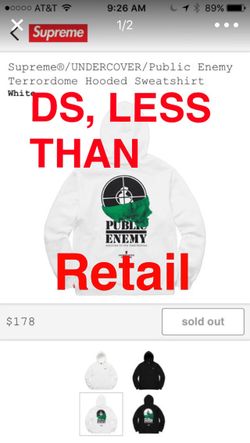 SUPREME UNDERCOVER HOODIE SIZE SMALL