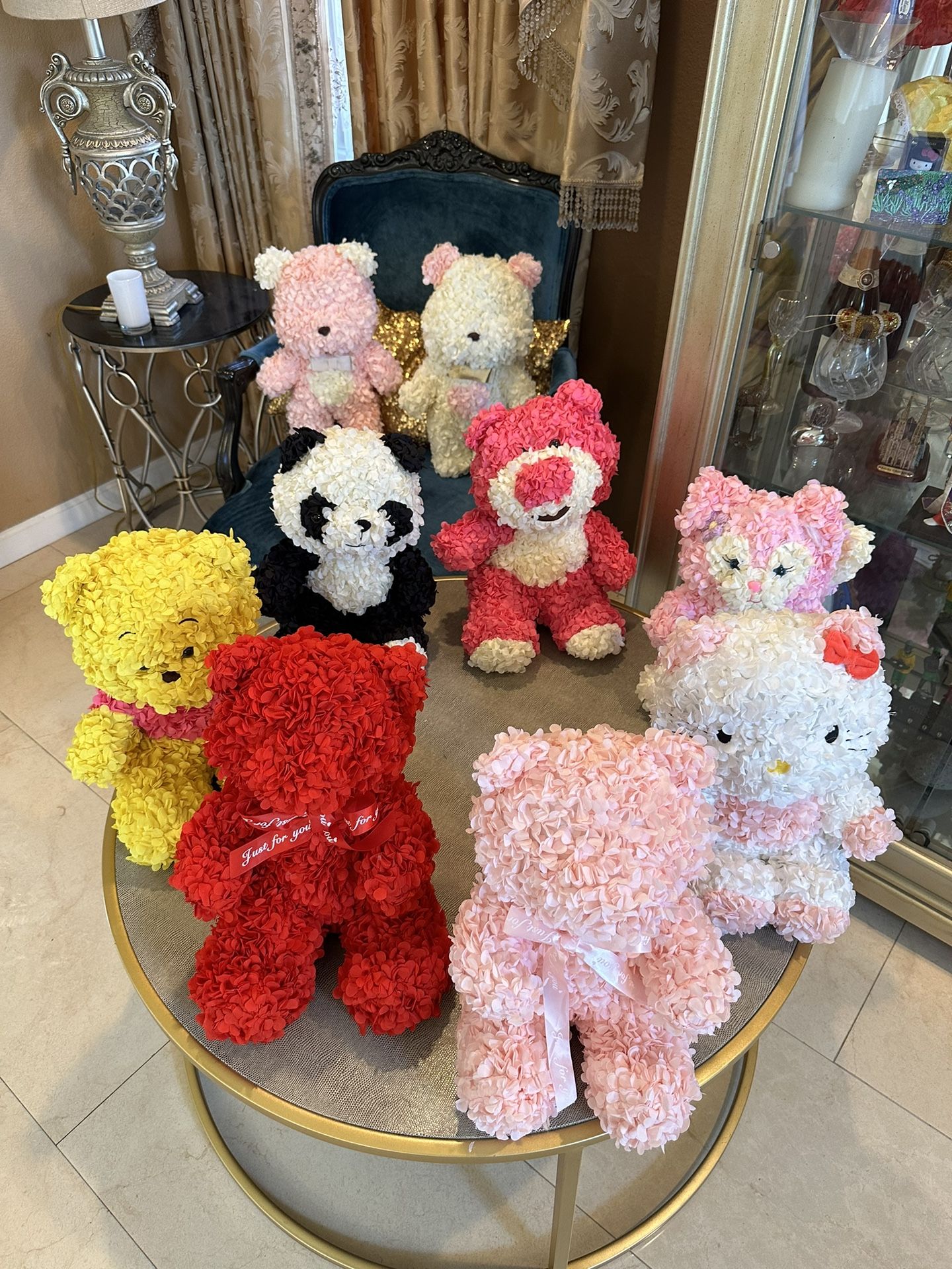 New Flower Bear Plush Toy Not Plastic