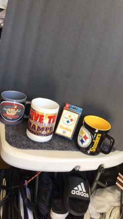 Steelers collectible mugs and others