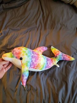 Rainbow Bottle Nose Dolphin Plush
