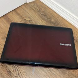 Red Samsung Laptop No Charger Included Not Sure If Working 