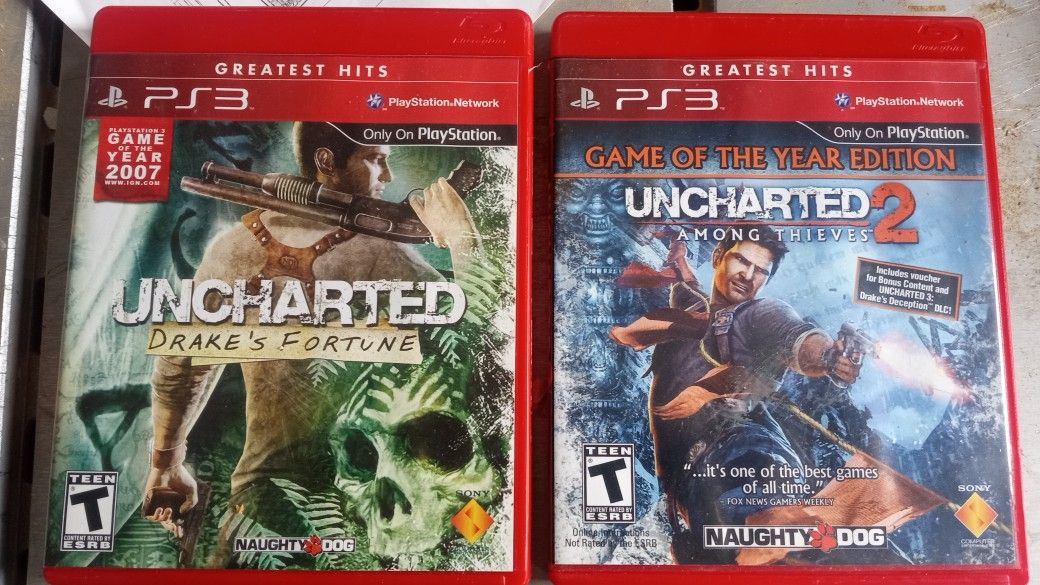 Uncharted 1+2 For The Ps3