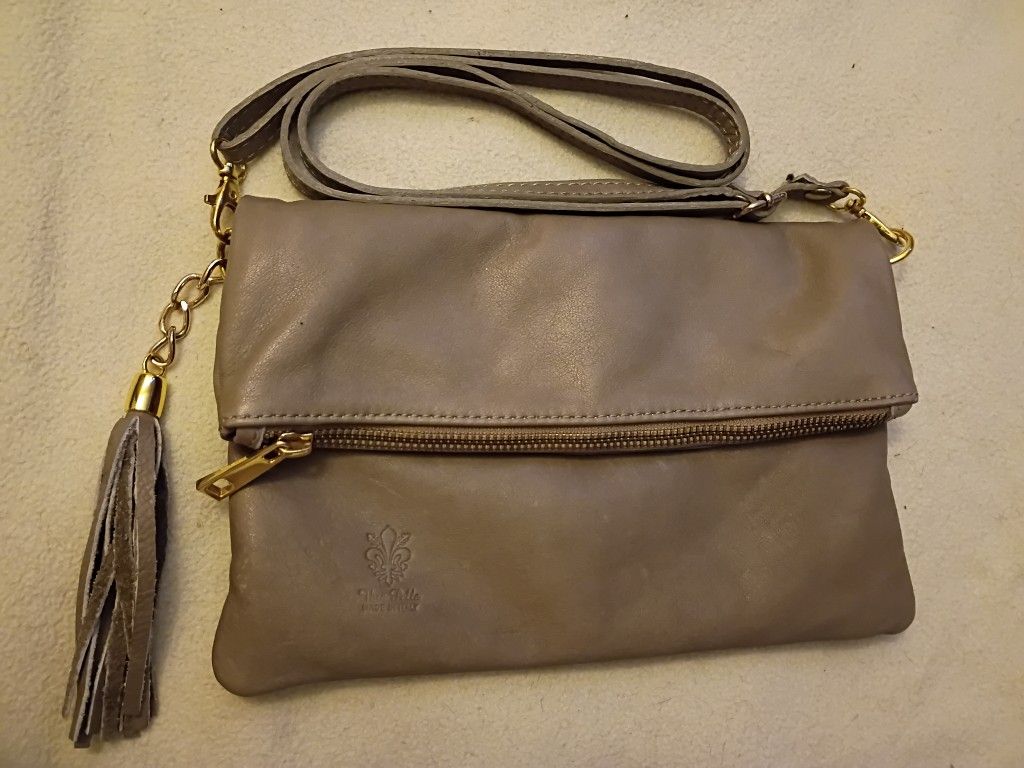 Vera Pelle Genuine Leather cross body hand bag
