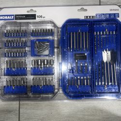 Kobalt 106-piece Screwdriver Drill & Drive Set with Hard Case 0515933 New