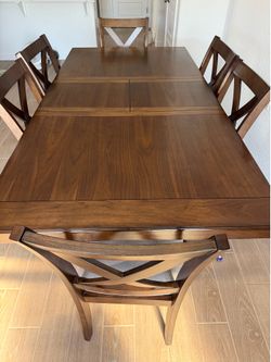 6 person extendable dining table
