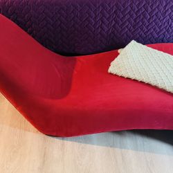 Moving Sale!! Red Chaise And Chair To Go!! Make An Offer And Take!!! 