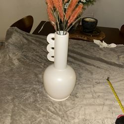 Cute White Ceramic Vase