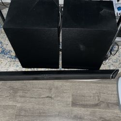 Nakamichi Shockwafe Elite Speakers And Subwoofer