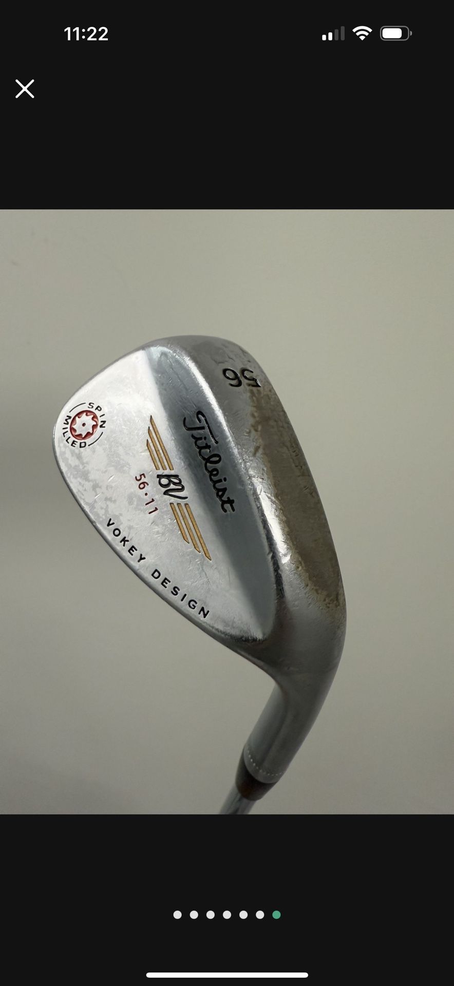 TITLEIST BV Vokey Design SPIN MILLED Sand Wedge 56* 11 Steel RIGHT (Good condition) PICK UP IN CORNELIUS