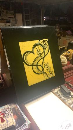 Framed Music Heart Infinity Art Print