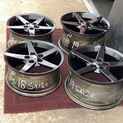 Chevy Corvette Rims Wheels 19 Inch 18 Inch Factory Staggered 5 Lugs Set Of 4