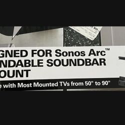 SANUS EXTENDABLE SOUNDBAR TV MOUNT