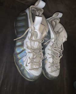 Size 7.5 Nike Foamposite Chrome Womens