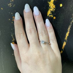 14k Natural Diamond Princes Ring 