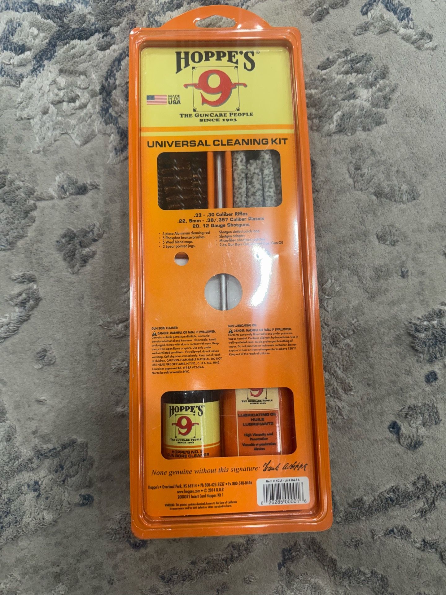 NEW Hoppe's No. 9 Universal Gun Cleaning Pack-Pistol-Rifle-Shotgun 26384 gc3
