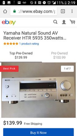Yamaha receiver htr-5930