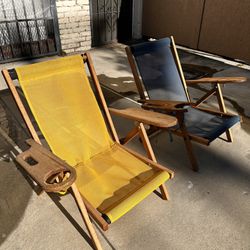 Vintage Folding Deck Chairs