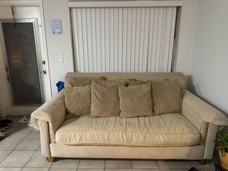 Beige Sofa & Loveseat Set