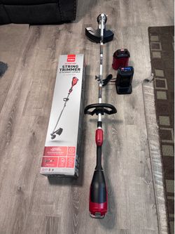 BRAND NEW TORO FLEX -FORCE 60 -VOLT MAX 14"-16"-IN STRAIGHT SHAFT BATTERY STRING TRIMMER ATTACHMENT CAPABLE . CHARGER AND BATTERY 60V. 2.5 Ah 135 W IN