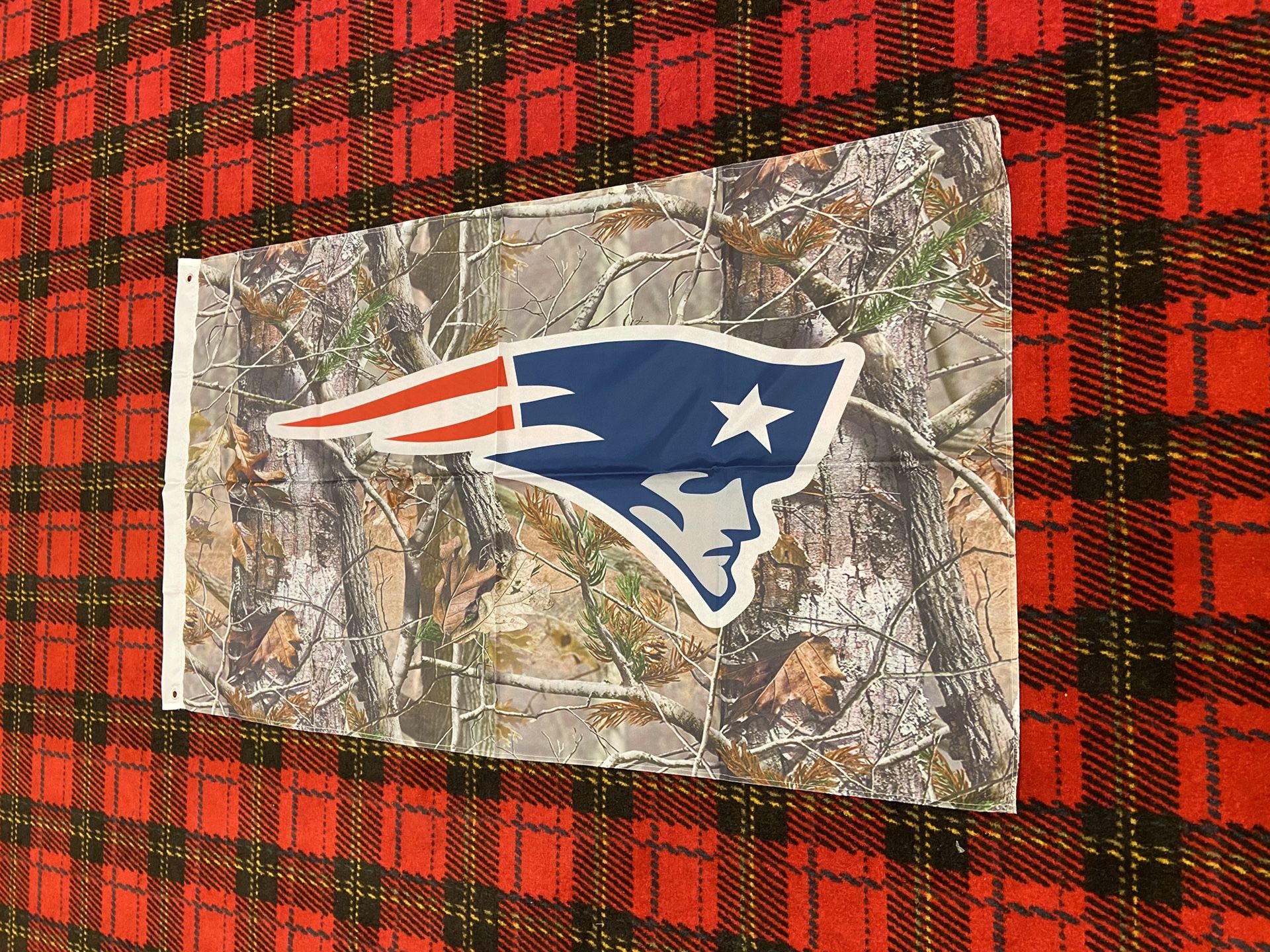 Brand new New England Patriots Camo banner flag