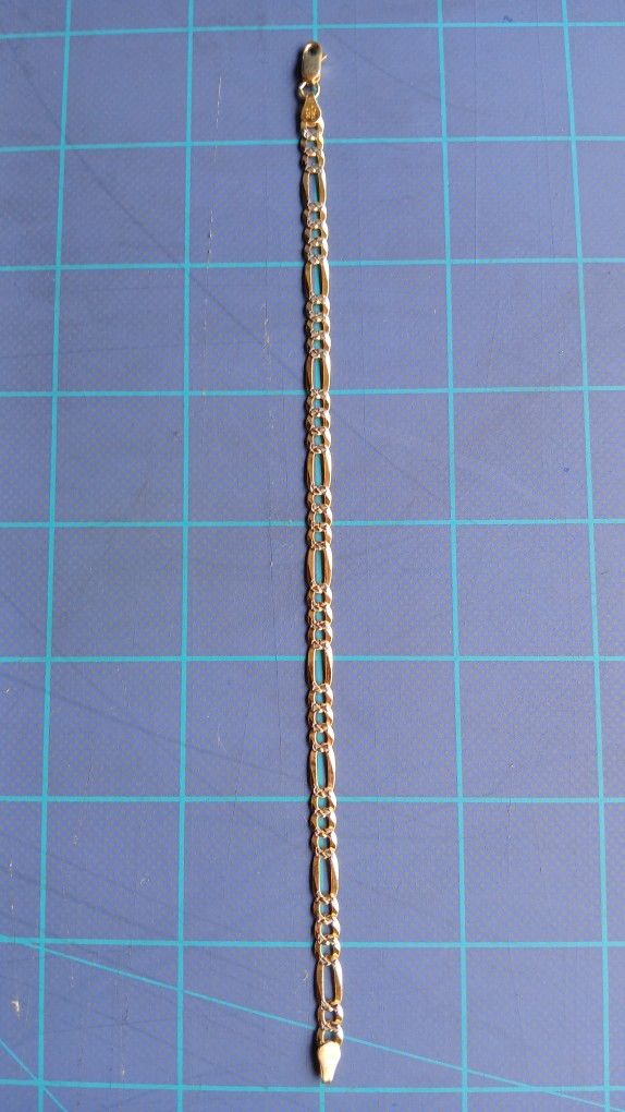 7 Inch Gild Over Silver Bracelet 